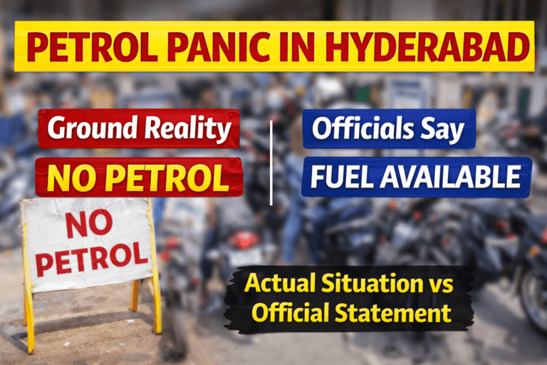 petrol panic in hyderabad