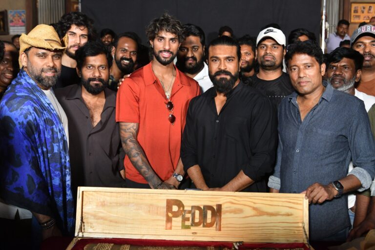 T20 World Cup winner Tilak Varma recently met Ram Charan on the sets of upcoming movie Peddi. This unexpected meeting of cricket and cinema is now going viral on social media. What Happened? Tilak Varma visited the shooting location of Peddi and spent time with Ram Charan and the movie team. The cricketer was given a warm welcome and even interacted with the entire unit. Special Moment Ram Charan gifted a special autographed cricket bat to Tilak Varma on the sets. Both of them shared a friendly conversation and the photos quickly went viral among fans. Tilak Varma Reaction Tilak Varma was impressed with the sports scenes and making of the film. He appreciated the action and emotional depth of Peddi, which is based on a sports backdrop. About Peddi Movie Peddi is an upcoming sports action drama starring Ram Charan. The movie is directed by Buchi Babu Sana and is expected to release in 2026. Final Talk This rare combo of cricket star Tilak Varma and mega power star Ram Charan created huge buzz online. Fans are excited to see both together and waiting for more updates from Peddi movie. Keywords tilak varma ram charan, peddi movie update, tilak varma t20 winner, ram charan peddi sets, tilak varma news today, peddi movie news, cricket and cinema news, hyderabad cricketer tilak varma, ram charan latest news, myhyderabadhub news