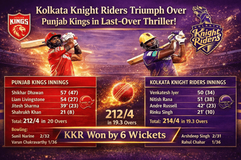 KKR clinches last-over victory at Eden (2)