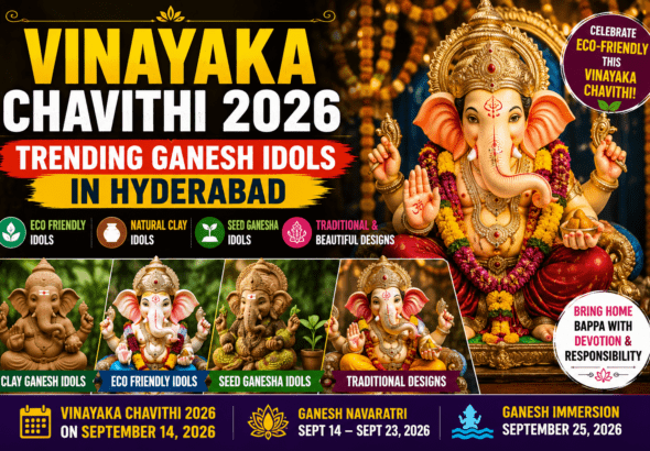 Vinayaka Chavithi 2026 Ganesh idols Hyderabad 2026 Vinayaka idols Hyderabad Ganesh Chaturthi 2026 idols eco friendly Ganesh idols Hyderabad clay Ganesh idols Hyderabad Seed Ganesha Hyderabad Ganesh idol designs 2026 Ganesh idols for home Vinayaka Chavithi Hyderabad Ganesh Chaturthi Hyderabad 2026 Hyderabad Ganesh idols