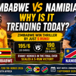 Zimbabwe vs Namibia today, Zimbabwe vs Namibia score, Zimbabwe vs Namibia highlights, Zimbabwe vs Namibia match, Zimbabwe Namibia T20I, Zimbabwe vs Namibia 2026, Brad Evans, Namibia T20I Tri-Series 2026